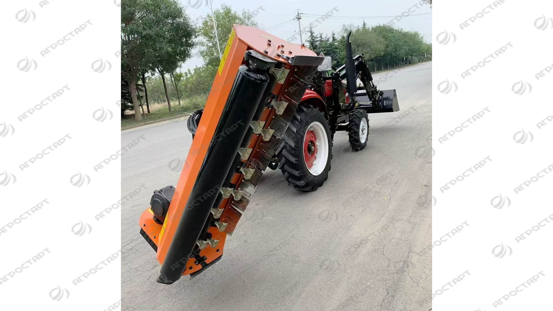 Роторная косилка-мульчер навесная на трактор AGL-180 с гидравлическим выносом